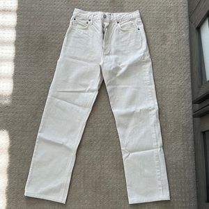 AGOLDE white jeans